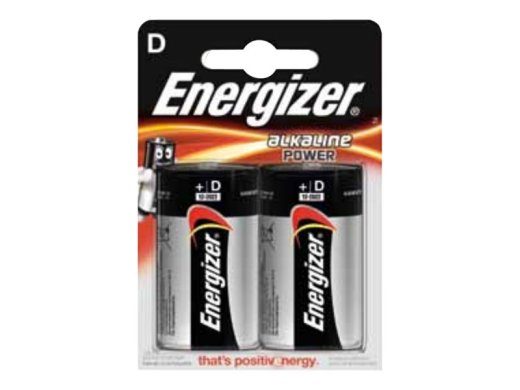 Energizer D-tüüpi Alkaline Power Standard Akud (2)