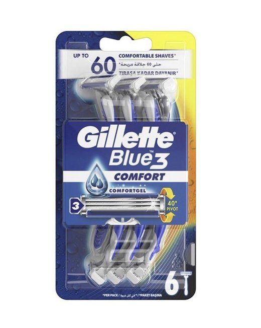Gillette Blue3 Sensitive Comfort Ühekordseid Habanugisid 6tk