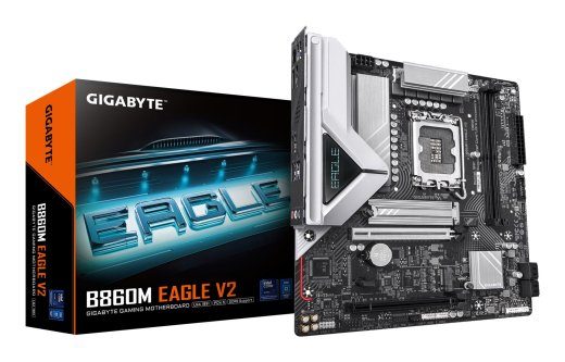 Emaplaat GIGABYTE Intel B860 Express LGA1851 Micro-ATX Mälu DDR5 Mälu pesad 2 B860MEAGLEV2
