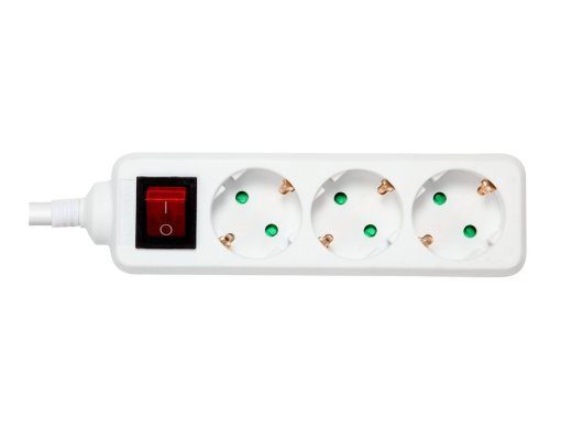 DELTACO GT-0352 3-pin pistiku riba 16A valge 5m