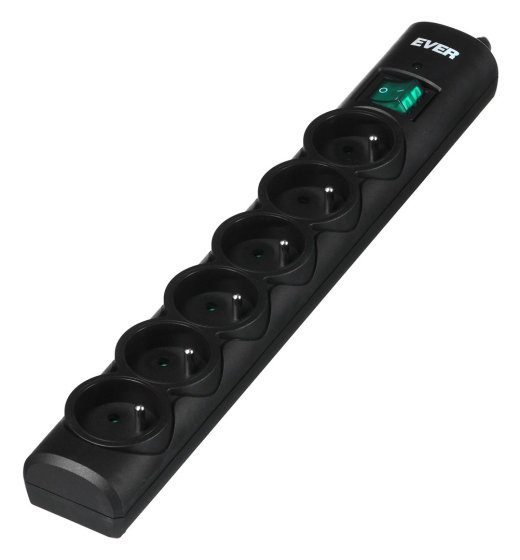 Ever OPTIMA ühenduslülituse kaitse 1.5 m (6 x UTE; 10 A; must) (T/LZ08-OPT015/0000)