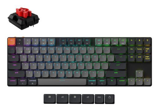 KLAVIATŪRA WRL K1 RGB/JUODA K1X-B1 KEYCHRON