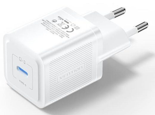 MOBIILSE LAADURI SEIN 20W USB-C/1P VALGE FEPW0- VENTION
