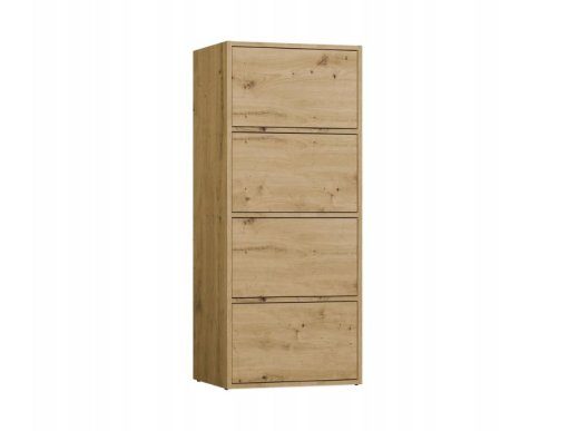 ALMA SCHRANK MIT SCHRANKLADEN, ANTHRAZIT/ARTISANEN EICHENHOLZ