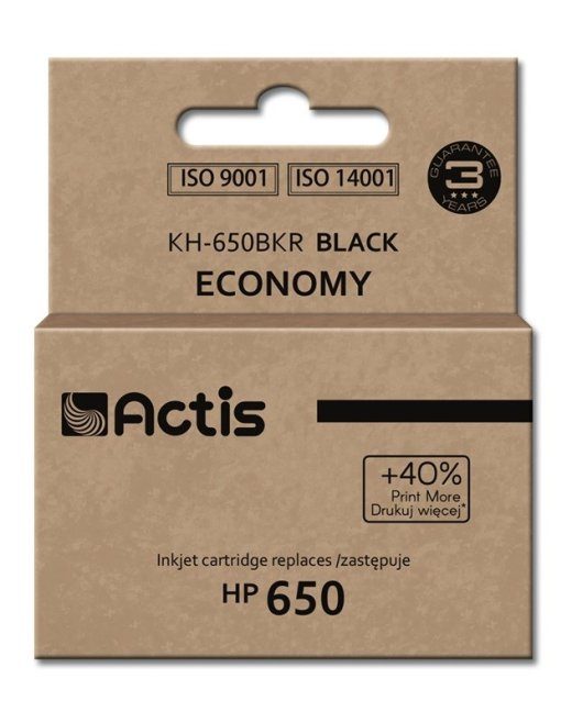 Actis KH-650BKR tint (asendub HP 650 CZ101AE-ga; Standardne; 15 ml; must)