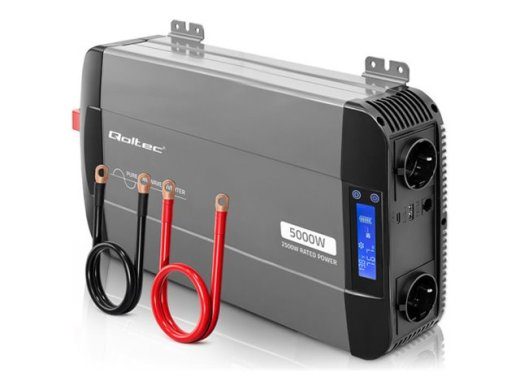Qoltec DC to AC External Inverter Black Gray