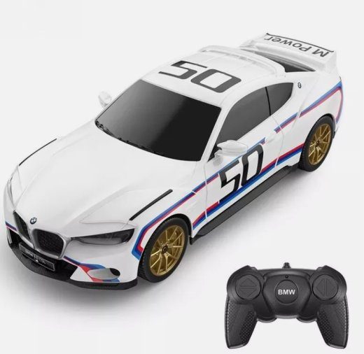 Rastar BMW 3.0 CSL raadiojuhitav mänguauto 1:24