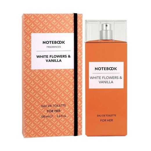 Aquolina Notebook - White Flowers &