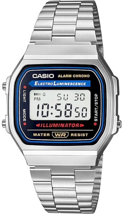 CASIO Vintage A168WA-1YES Rokaspulkstenis / sudraba
