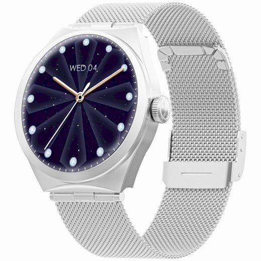 Smartwatch Gravity GT25-7 Viedpulkstenis / sudraba