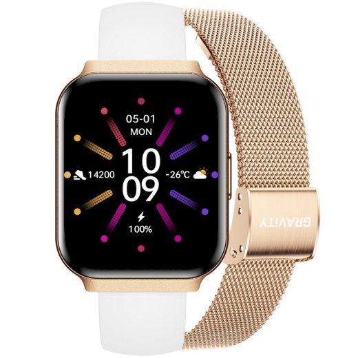 Smartwatch Gravity Siksniņa + aproce GT44-1