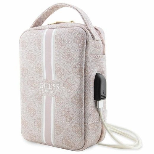 Guess Bag GUHBP4RPSP Organizatora soma 4G Printed Stripes / rozā