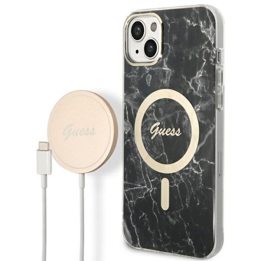 Guess Set GUBPP14MHMEACSK Case+Charger Aizsargapvalks priekš