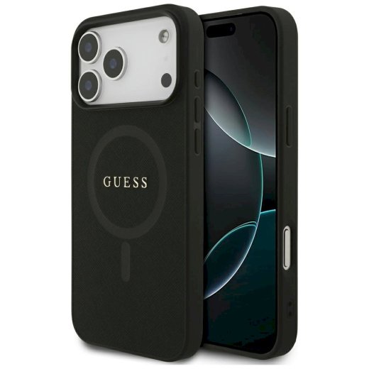 Guess Saffiano Classic Logo MagSafe Case