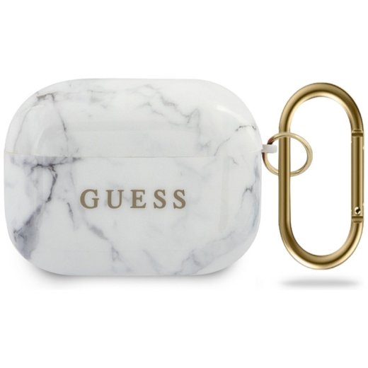 Guess GUACAPTPUMAWH Aizsargapvalks priekš AirPods Pro