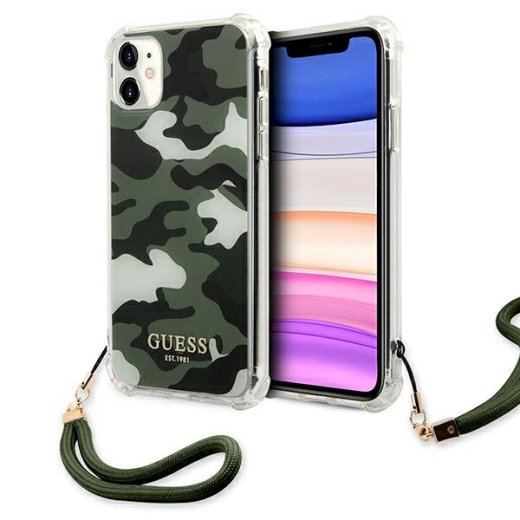 Guess GUHCN61KSARKA Camo Collection Aizsargapvalks priekš