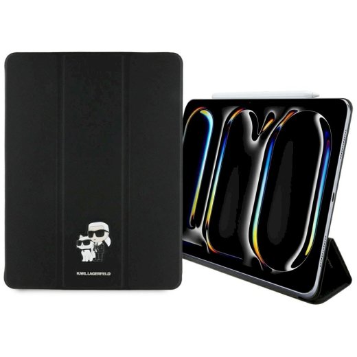 Karl Lagerfeld KLFC13PM24SAKCK Planšetdatoru maciņš priekš iPad Pro 13" 2024 / melns
