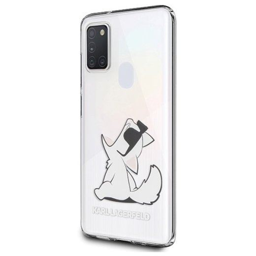 Karl Lagerfeld KLHCM21CFNRC M21 M215 Aizsargapvalks priekš Choupette Fun / caurspīdīgs