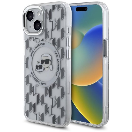 Karl Lagerfeld KLHMP15SHMCKMHT Aizsargapvalks priekš iPhone