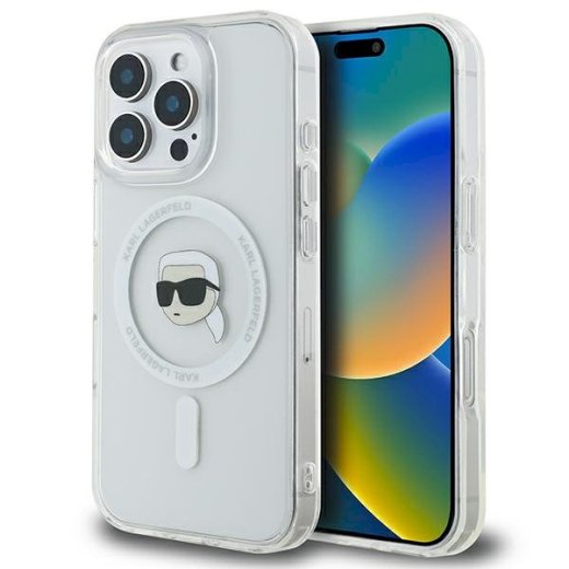 Karl Lagerfeld KLHMP16LHLSKIH Aizsargapvalks priekš iPhone