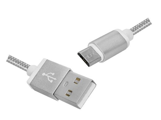Lamex LX8449 USB - Micro USB Datu pārraides un uzlādes kabelis 1m