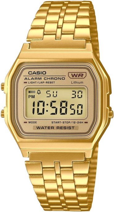 CASIO A158WETG-9AEF Vintage pulkstenis / Zelts
