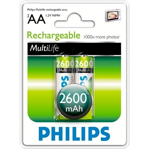 Philips Uzlādējamās baterijas AA NiMH 2600mAh