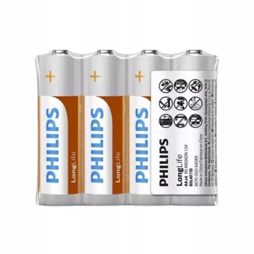 Philips LR6 LONGLIFE AA Baterijas 4pcs