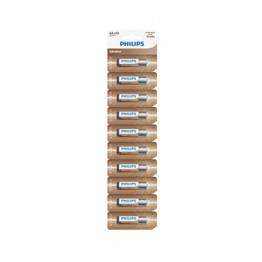 Philips AA LR6 Alkaline baterijas 10gab
