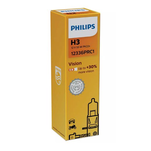 Philips H3 Vision Auto spuldze 12V