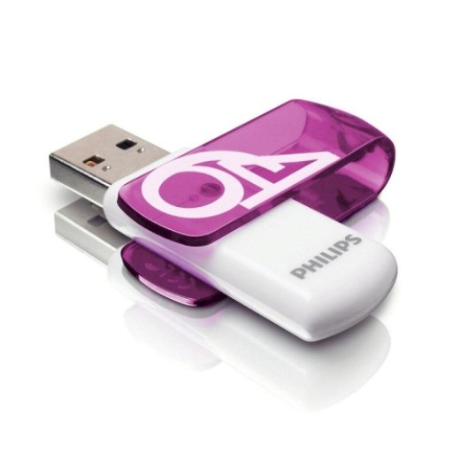 Philips FM64FD05B USB 2.0 Zibatmiņa Vivid Edition 64GB / violeta