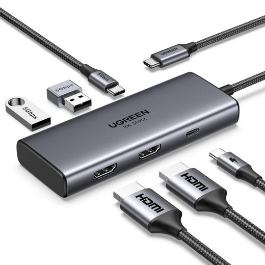 UGREEN CM498 Docking station 6in1 USB-C