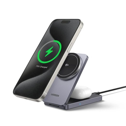 Ugreen W706 2-in-1 Magnetic Wireless Charger