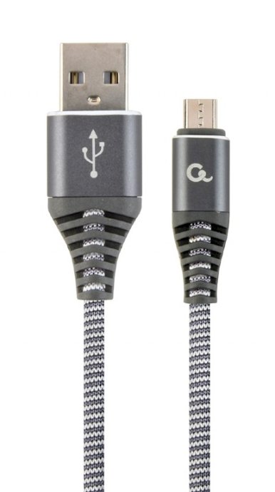 Gembird CC-USB2B-AMMBM-2M-WB2 USB-A uz Micro-USB kabelis
