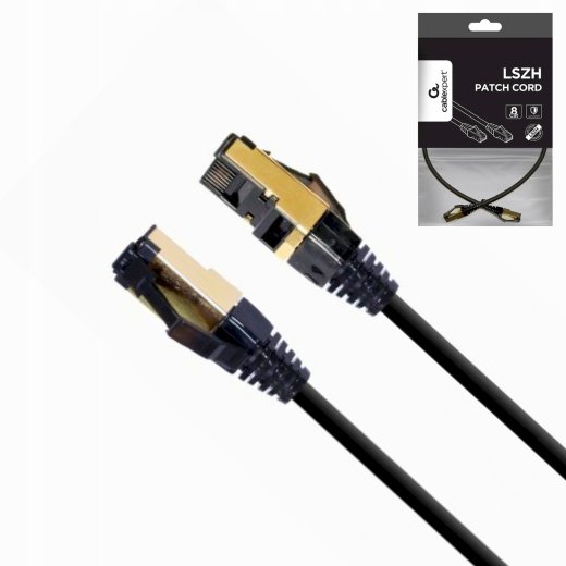 Gembird PP8-LSZHCU-BK-1M Patчkabelis S/FTP Cat.8