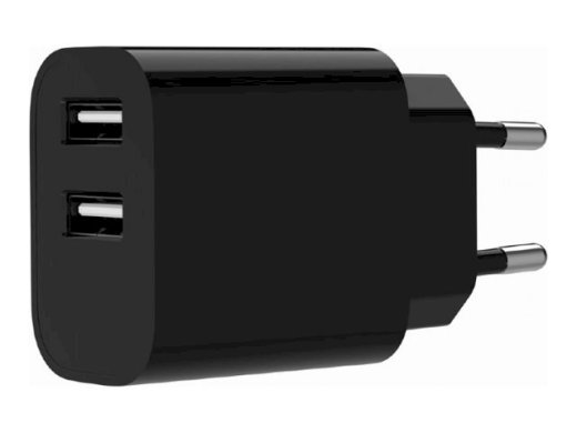 Gembird TA-UC-2A12-01-BK Universāls USB lādētājs 2-portu