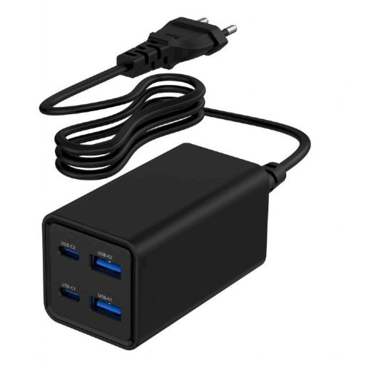 Gembird TA-UC-2A2C-PD65-01BK 4-portu GaN USB PowerDelivery