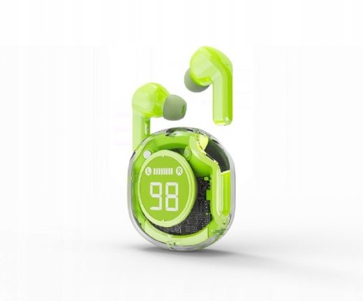 Gembird TWST-01-G Caurspīdīgas TWS in-ear bezvadu