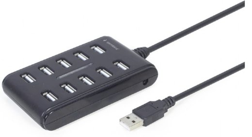 Gembird UHB-U2P10P-01 USB 2.0 10-portu
