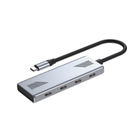 Gembird UHB-CM-U310-C4-01 4-portu Type-C centrmezgls USB-C