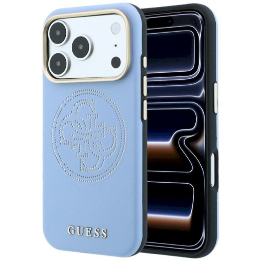 Guess Perforated 4G Gold Logo Magsafe