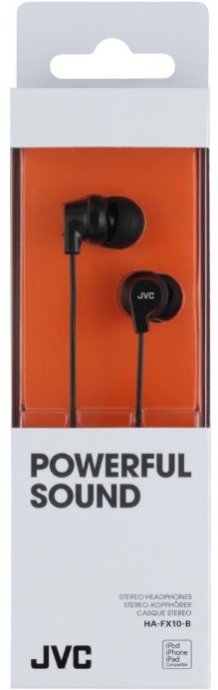 JVC HA-FX10-B-E PowerFul Sound Austiņas Melnas