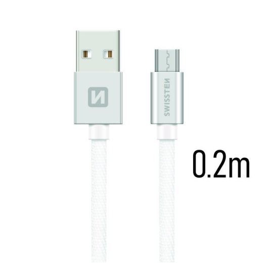 Swissten Textile Quick Charge Universāls Micro