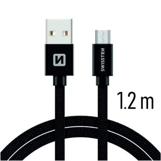 Swissten Textile Quick Charge Universāls Micro