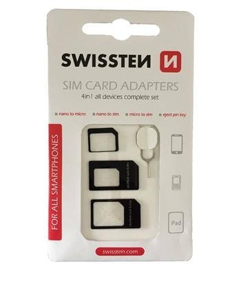 Swissten SIM Kartes Adapteru Komlekts +