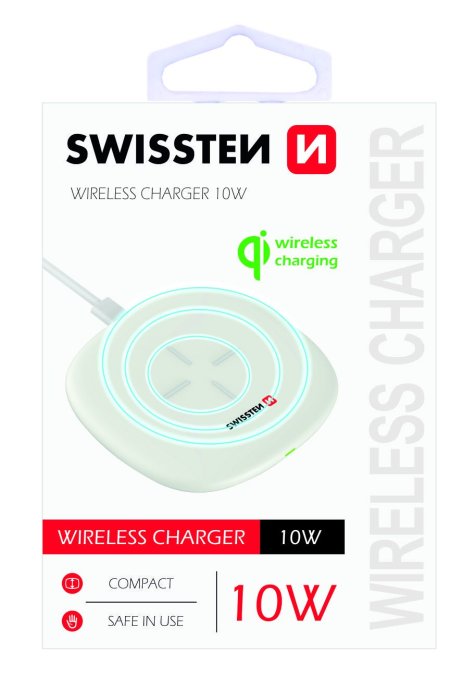 Swissten 10W Bezvadu lādētājs ar USB-C