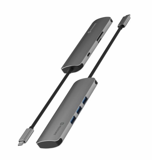 Swissten USB-C Sadalītājs 6in1 ar 3X