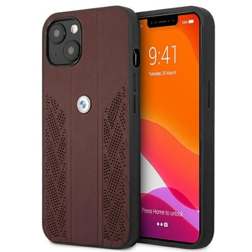 BMW BMHCP13MRSPPR Back Case Aizmugurējais Ādas