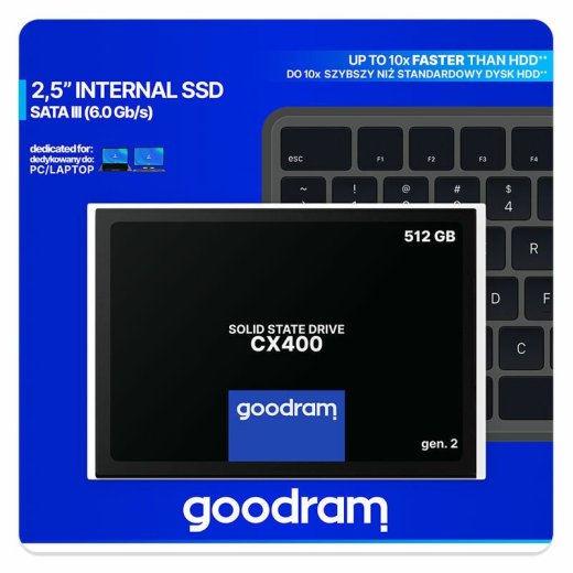 GOODRAM SSD CX400-G2 512GB 2,5"