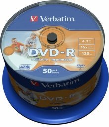 Verbatim Matricas DVD-R AZO  4.7GB
